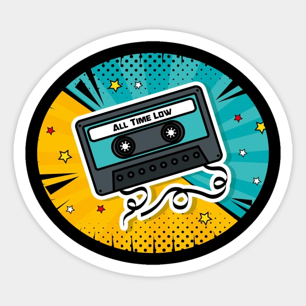 Cassete Tape All Time Low Sticker by Buat Sore